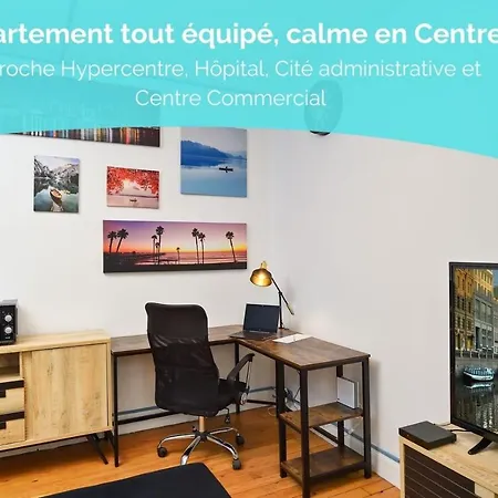 Le Fil Bleu - CENTRE VILLE - ENTIÈREMENT ÉQUIPÉ Montluçon Extérieur photo